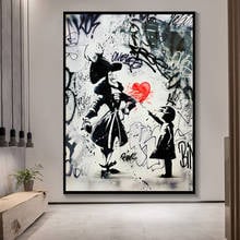 Modern Graffiti Wall Art Canvas Painting Abstract Portrait Posters and Prints Wall Pictures for Living Room Cuadros Home Decor 2024 - buy cheap