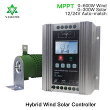 900 Вт MPPT ветряной солнечный гибридный контроллер заряда 12 в 24 В применяется для 800 Вт 600 Вт ветряной турбины Генератор + 600 Вт 400 Вт солнечные панели 2024 - купить недорого