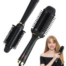 2021 NEW Professional Hair Straightener Brush 2 in 1 Hair Curling Iron Ceramic Hair Curler Waves Heating Comb Straightener 2024 - buy cheap