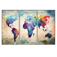 3 Piece World Map set Picture 5d full square round diy diamond painting Cross Stitch diamond embroidery needlework home decor 2024 - buy cheap