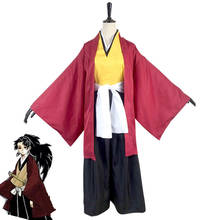 Anime Demon Slayer Kimetsu no Yaiba Tsugikuni Yoriichi Cosplay Costume Unisex Adult Red Kimono Suit Halloween Carnival Outfit 2024 - buy cheap