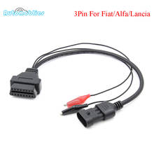 For FIAT for Lancia for Alfa Romeo 3 Pin 3Pin OBD2 Cable Car Diagnostic Tool Male to OBD OBDII DLC 16 Pin 16Pin Female Connector 2024 - buy cheap