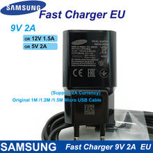 Для samsung 9V2A, быстрое зарядное устройство, Европейский настенный адаптер, зарядка, Micro USB кабель для samsung Galaxy S6 S7 Edge, J3, J5, J7, Note4, 5, A3, A5A7 2016 2024 - купить недорого
