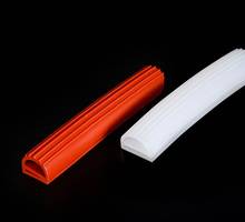 High quality 2M Silicone E Type Stripe White and red sealing strip Door Oven Freezer Door High temperature resistance Sealing st 2024 - buy cheap