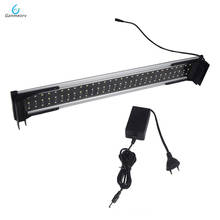 19w aquário conduziu a lâmpada de luz de iluminação com suportes extensíveis 60 branco e 30 leds azuis apto para o tanque de peixes 50-70cm 2024 - compre barato