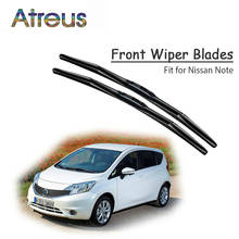 Atreus-limpiaparabrisas delanteros de goma de alta calidad, Nissan Note accesorios originales para 2006-2013, rascador de parabrisas, 2 uds. 2024 - compra barato
