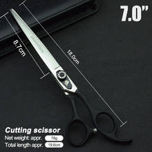 7" Pet Dog Gromming Scissors Cutting Shears Sharp Edge Pet Cutting Scissors for Dog Grooming Stainless Steel Straight Scissors 2024 - buy cheap