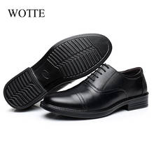 Men's Dress Shoes Square Toe Gentlemen Leather Shoes Trendy Business Style Slip On Fashion Men Casual Shoes Leather Driving Shoe 2024 - buy cheap