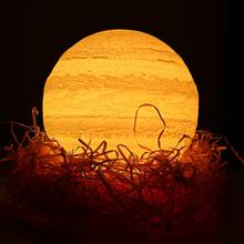 3d impressão de luz jupiter lâmpada mesa colorida lua mudança recarregável toque usb led night light decoração casa presente criativo