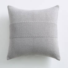 Knit Cushion Cover 45x45cm Solid Pillow Cover Cotton Pink Ivory Grey Cream Home decoration Square Pillow Case  For sofa Bed 2024 - buy cheap