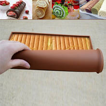 Aomily 31*26 CM DIY Swiss Roll Silicone Baking Cake Pan Fondant Mold Mousse Sugar Craft Icing Mat Pad Pastry Baking Tool 2024 - buy cheap