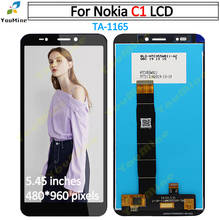 Оригинальный Для Nokia C1 ЖК-дисплей сенсорный экран дигитайзер сборка запасная часть 5,45 "для Nokia C1 TA-1165 ЖК-экран дисплей 2024 - купить недорого