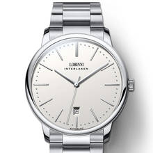LOBINNI Switzerland men automatic watch,mens wrist watches man top luxury brand mechanical wristwatch ultrathin waterproof clock 2024 - buy cheap