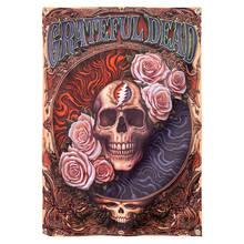 GRATEFUL DEAD tattoo Banners Tapestry Vintage Poster Sticker Bar Cafe Home Decor large size Hanging Flag 4 Gromments in Corners 2024 - buy cheap