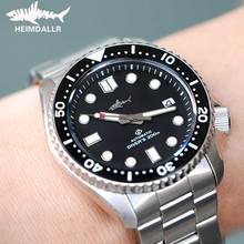 -Relógio mecânico de mergulho masculino skx007 nh35, relógio automático com resistência à agua de 200m e vidro de safira, modelo masculino de negócios 2024 - compre barato
