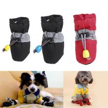 4Pcs/set Pet Dogs Lovely Shoes Rain Snow Waterproof Booties Socks Rubber Anti-slip Shoes For Small Dog Puppies Footwear  @LS 2024 - buy cheap