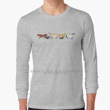 Lascaux-Camiseta de manga larga con diseño de cueva de unicornio, camisa 100% de algodón puro, tamaño grande, cueva de Lascaux, hombre de las cavas, prehistoria, prehistoria 2024 - compra barato