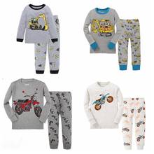 New Design Kids Pajamas Sets Boys Girls Christmas Sleepwear Children Motorcycle Homewear Nightwear Baby Pyjamas Suit P90 2024 - buy cheap