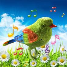 Cute Singing Bird Interactive Electronic Toys Simulation Bird Voice Control Music Educational Toys for Baby Kids Gift Funny Toy 2024 - buy cheap