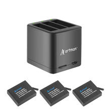 Artman Insta360 ONE X Camera Replacement Battery(3-Pack) and A Triple Slot USB Charger with Built-in TF Memory Card Reader 2024 - buy cheap