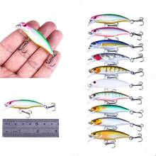 Vib Sinking Minnow Lead Double Hook Fishing Lure Bait 6cm 4.3g Artificial Fishing Accessories 2024 - buy cheap
