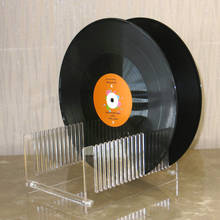 Soporte de secado de discos LP transparente, soporte de secado de discos acrílicos, compatible con álbumes de 10 o 12 pulgadas 2024 - compra barato