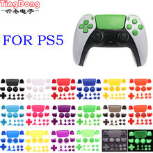 Tingdong12sets alta quanlity l1 r1 l2 r2 gatilho botões thumbstick tampa para playstation5 ps5 controlador acessórios de substituição 2024 - compre barato