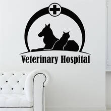 Wall Decal Pets Pet Veterinary Medicine Veterinary Clinic Design Grooming Salon Hospital Shop Cat Dog Vinyl Sticker Décor HY1474 2024 - buy cheap