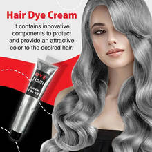 Smoky Gray Punk Style Hair Color Cream 95g Light Silver Grandma Gray Hair Dye Color Unisex Dye Cream Styling Hair Coloring TSLM1 2024 - buy cheap