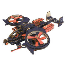 Rda Gunship 3D Puzzle Wooden Toys Laser Cutting Jigsaw Kids DIY Assembly Educational Learning Wood Toy for Children 2024 - buy cheap