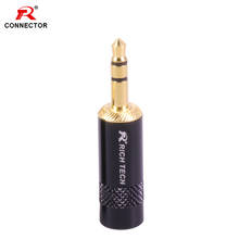 50 pçs jack estéreo 3.5mm banhado a ouro 3.5mm plug conector, tipo de solda para fone de ouvido microfone reparação diy
