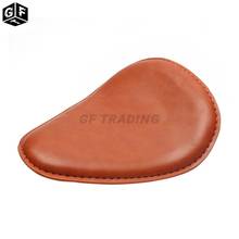 Motorcycle Steel + PU Leather Retro Solo Saddle Seat Universal for Harley Chopper Bobber Cafe Racer Honda CG125 Seat Cushion 2024 - buy cheap