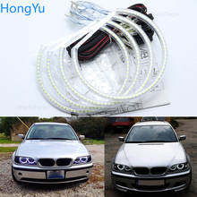 For BMW E46 sedan touring with PROJECTORS 1998-2005 Excellent Ultra bright illumination smd led Angel Eyes kit halo ring 2024 - buy cheap