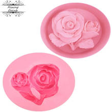 Beautiful 3D rose shape silicone mold cake decoration tool chocolate candy mold cake tool 2024 - buy cheap