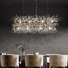 Mangic-lámpara colgante de cristal para sala de estar y comedor, candelabro moderno de diente de león, iluminación 2024 - compra barato