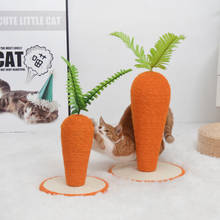 Cute Carrot Sisal Cat Climbing Frame Kitten Toy Cat Scratch Tree Furniture Protector Sisal Scratching Posts For Cat Pet Supplies 2024 - buy cheap