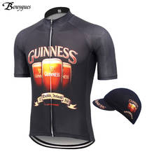 Classic Beer Pro Men's Cycling Jersey Short Sleeve Ropa Ciclismo Hombre Team Cycling Clothing Retro Balck MTB Maillot Ciclismo 2022 - buy cheap