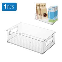 Gaveta do refrigerador organizador bin rack de armazenamento de alimentos transparente geladeira armazenamento bin recipientes para despensa freezer 2024 - compre barato