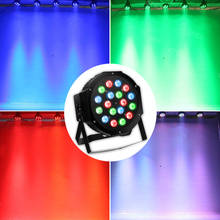 DMX control mini LED par DJ lights 18x3w RGB mixed LED par light Stage wash effects lighting projector for Disco music party 2024 - buy cheap