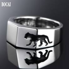 Anel de prata 100% para homens, joia da moda cheetah, de personalidade, anéis para homens da moda, anéis com índice de anéis para homens, anéis soltes de dedo 2024 - compre barato