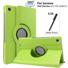 Capa giratória para tablet lenovo m10 x306, para modelos tab m10 hd, 10.1 ", 2020 tb e x306f 2024 - compre barato