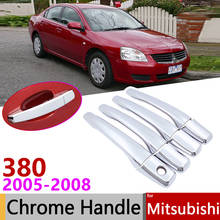 for Mitsubishi 380 380s DB DB Series II III 2005~2008 Chrome Door Handle Cover Car Accessories Stickers Trim Set 2006 2007 2024 - buy cheap