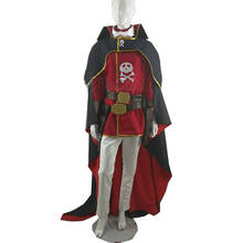 Fantasia cosplay do capitão uchu kaizoku, fantasia do capitão harlock emerar, uniforme de moda, traje feminino, roupas de dramatização, faixa personalizada, 2021 2024 - compre barato