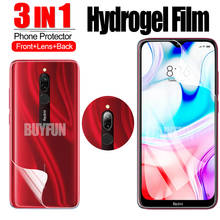 3-in-1 Hydrogel Film For Xiaomi Redmi 8 8a Screen Protector Camera Protective Glass For redmi 9 9a 10x Pro 5g screen Lens film 2024 - buy cheap