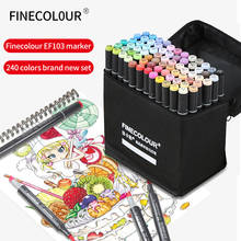 Finecolour EF103 240 Colors Art Marker Set Soft Dual Heads Oily Alcohol Based Sketch Markers Pen For Artist Design Professional 2024 - buy cheap