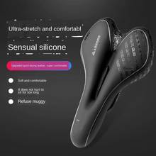 Bike Saddle Silicone Cushion PU Leather Surface Silica Filled Gel Comfortable Cycling Seat Shockproof Bicycle Saddle 2024 - buy cheap