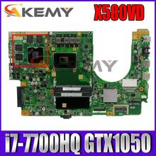 Placa base X580VD X580VN para ordenador portátil ASUS, Placa base con i7-7700HQ GTX1050 DDR4 100% completamente probada, X580VD X580VN 2024 - compra barato