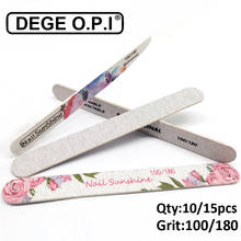 10/15pcs Nail Files 100 180 For Manicure Sandpaper Nails Buffer File Salon Art Nail Tools Accessories 2024 - buy cheap