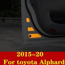 Señales de advertencia anticolisión para toyota Alphard 2015-20, cintas reflectantes, impermeables, seguridad de conducción, calcomanías abiertas para el alféizar de la puerta del coche 2024 - compra barato