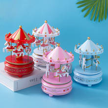 Fashion Home Cake Decoration Novelty Merry-Go-Round Music Box Model Handicrafts Kids Enlightenment Toy for Valentine Day Gift#38 2024 - buy cheap